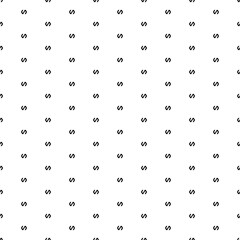Square seamless background pattern from black polymer symbols. The pattern is evenly filled. Vector illustration on white background