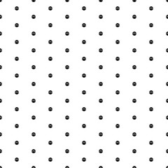 Square seamless background pattern from black masked face symbols. The pattern is evenly filled. Vector illustration on white background
