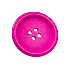 Colorful cloth decorative button isolated on the white background