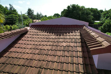 Red tiles roof style