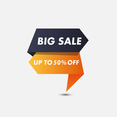 Big sale banner template Vector