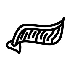 Obraz premium snitch wing from harry potter line icon vector. snitch wing from harry potter sign. isolated contour symbol black illustration