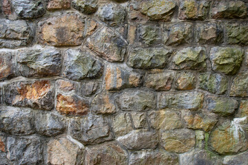 monumental wall from big old stones