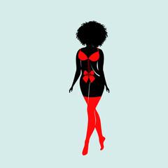 Hot Sexy Woman Lady Girl Silhouette for Bar Strip Dancer Club 