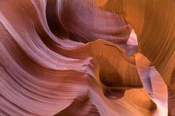 Swirls of Rock in Lower Antelope Canyon