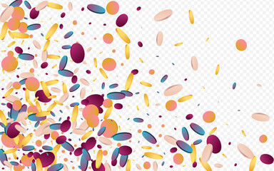 Gradient Round Invitation Purple Background.