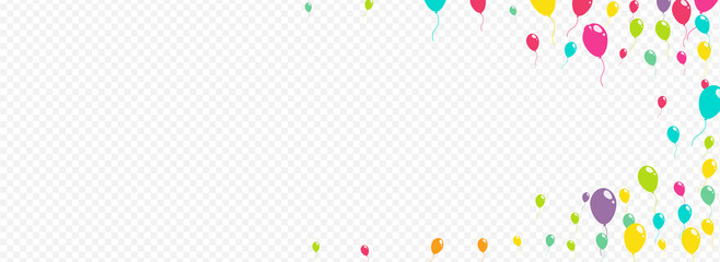 Red and Green and Yellow Joy Balloon Vector