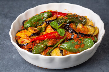 Turkish style mixed vegetable fried (Karisik Kizartma)