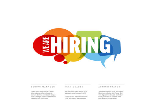 We Are Hiring Minimalistic Flyer Template