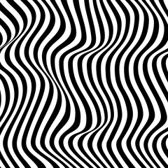  Hypnotic Wavy Pattern. Abstract psychedelic optical illusion background