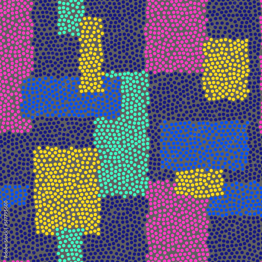 Poster seamless speckled pattern. retro abstract black pattern on a dark background.