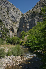 Senda del Cares, from Cain to Poncebos, in Picos de Europa, Cantabria, Spain.