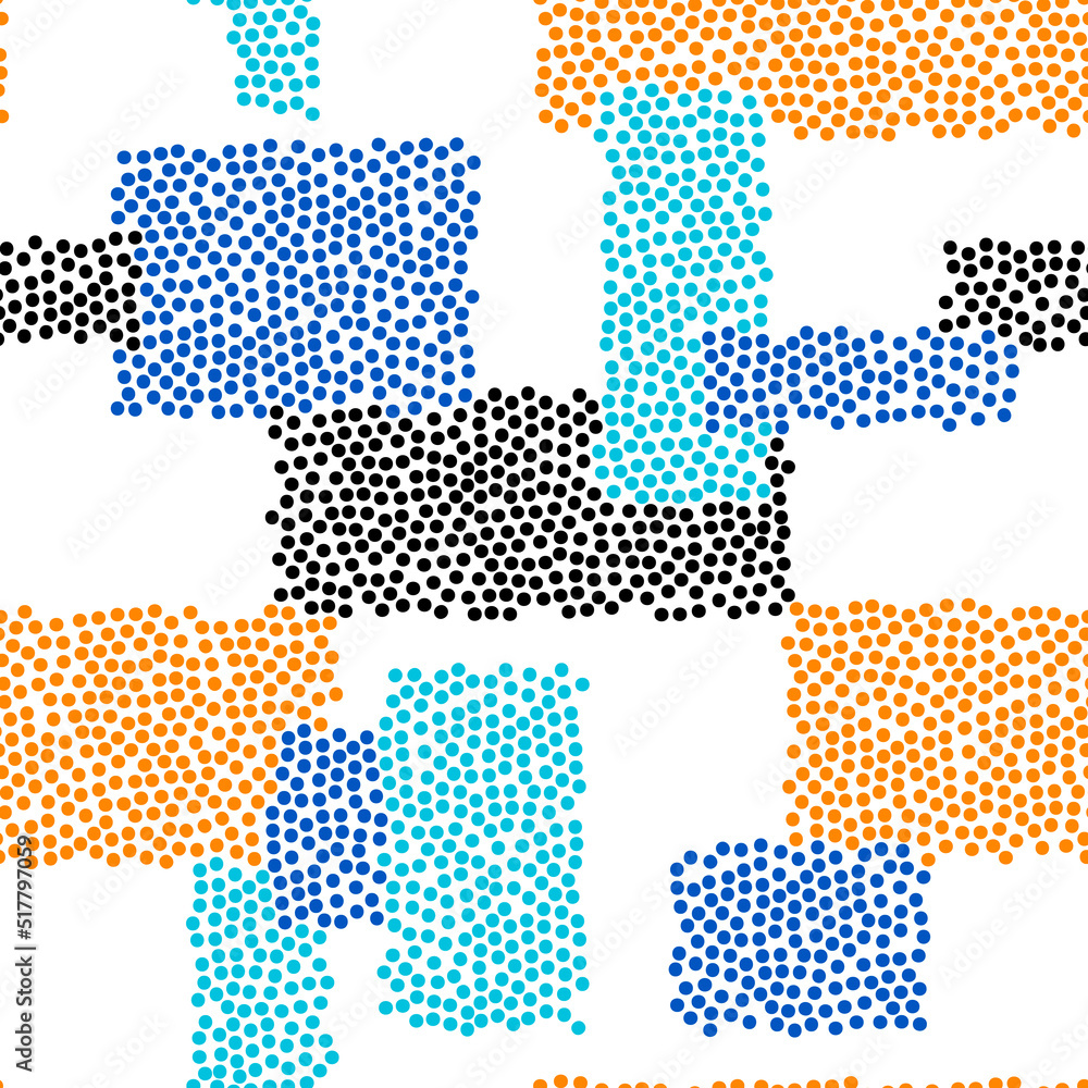 Aufkleber seamless speckled pattern. retro abstract black pattern on a dark background.