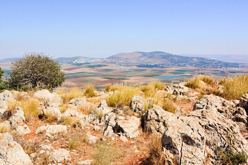 Mount Percipice overlooking Megiddo, Nazareth, Israel