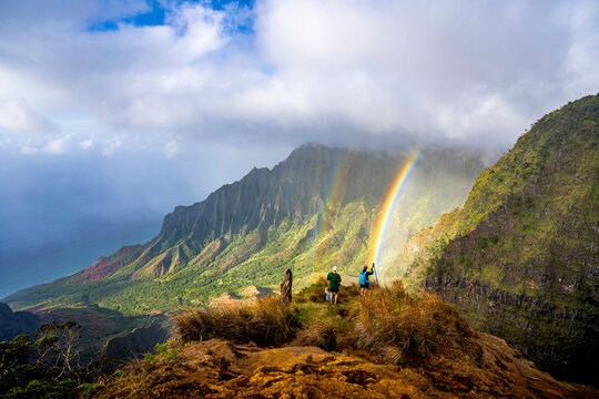 Rainbow on the Napali coast