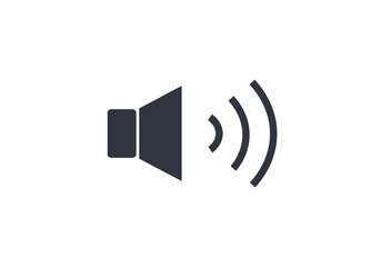 Isolated sound icon vector. Concept of volume and web icons.