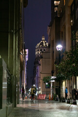beautiful dome in Buenos Aires, Argentina at night 