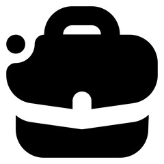 Briefcase Icon Glyph Style