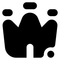 Crown Icon Glyph Style