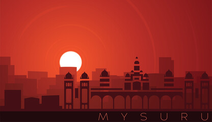 Mysuru Low Sun Skyline Scene