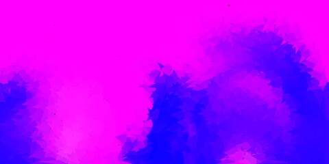 Light purple, pink vector polygonal backdrop.