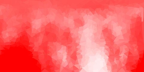 Fototapeta premium Light red vector geometric polygonal design.