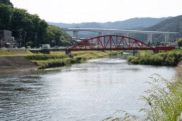 Fototapeta premium 諏訪湖の釜口水門 天竜川の起点