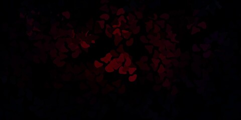 Dark pink vector pattern with abstract shapes.