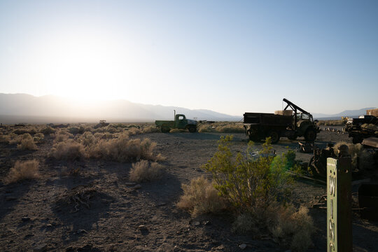 1942 Dodge Power Abandoned And Said To Be Driven By The 1960's Cult Manson Family In Ballarat, California's Ghost Town.