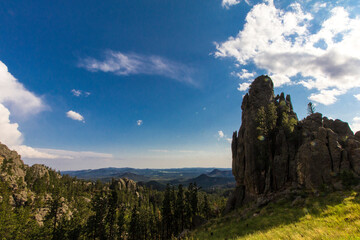View from the Needles Highway in Summer, South Dakota