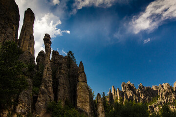 View from the Needles Highway in Summer, South Dakota