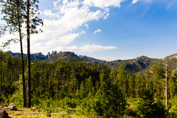 View from the Needles Highway in Summer, South Dakota