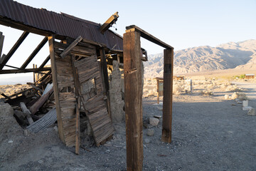 The Rubble And Ghost Town Of Ballarat, California.