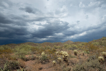 clouds over the mountains