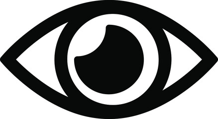 eye vector icon illustration on white background..eps