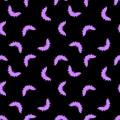 Halloween seamless neon bat silhouette pattern for wrapping paper and clothes print and fabrics and accessories and kids