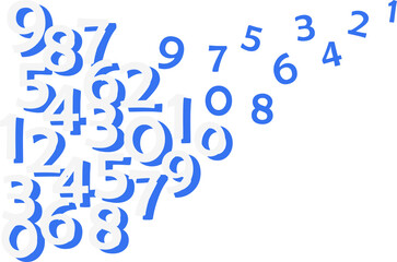 random pile of numbers