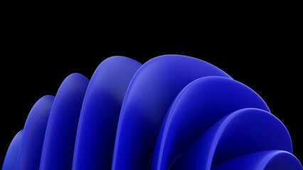 Abstract wavy modern design 3D Illustration&nbsp;