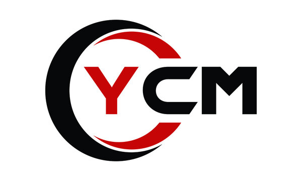 YCM swoosh three letter logo design vector template | monogram logo | abstract logo | wordmark logo | letter mark logo | business logo | brand logo | flat logo | minimalist logo | text | word | symbol