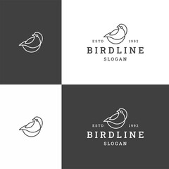 Bird logo icon design template 