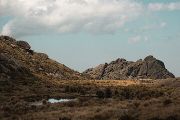 Mountain of stones in an arid place Itatiaia