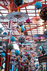 Umbrellas at sky