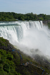 Niagara falls between United States of America and Canada.