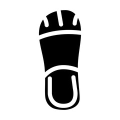 comfort footwear glyph icon vector. comfort footwear sign. isolated symbol illustration