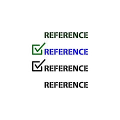 reference icon vector design templates