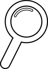  Magnify Glass Symbol Icon Vector Design Illustration on white background..eps
