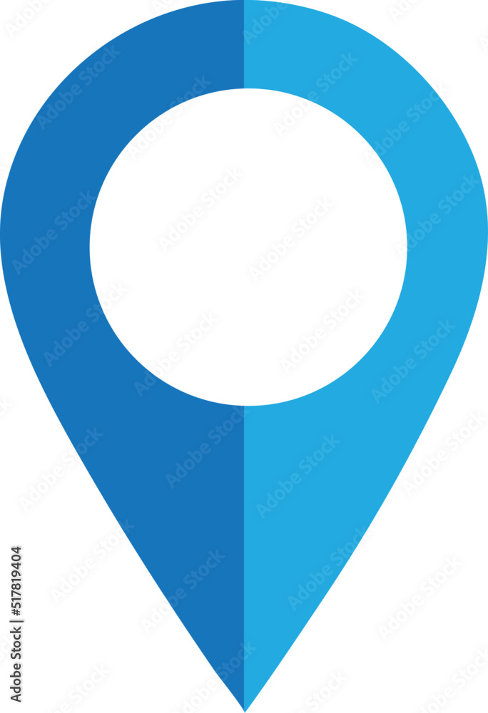 Poster map pin vector icon. map marker icon symbol.eps