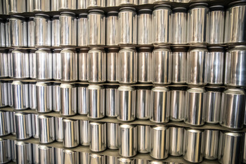 pallet of empty aluminum cans