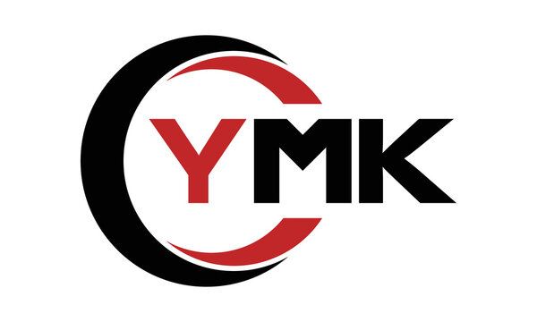 YMK swoosh three letter logo design vector template | monogram logo | abstract logo | wordmark logo | letter mark logo | business logo | brand logo | flat logo | minimalist logo | text | word | symbol