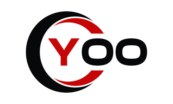 YOO swoosh three letter logo design vector template | monogram logo | abstract logo | wordmark logo | letter mark logo | business logo | brand logo | flat logo | minimalist logo | text | word | symbol